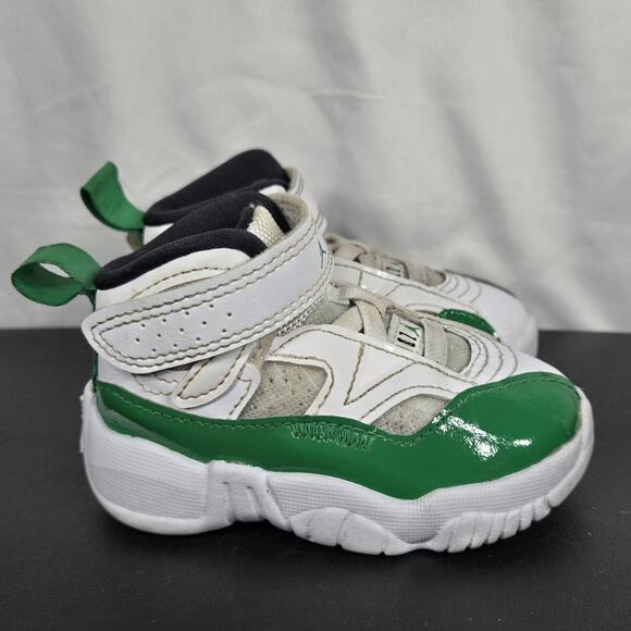 Jordan Other - Jordan Jumpman Two Trey Sneakers Infant Toddler 4 Green White Basketball Shoes